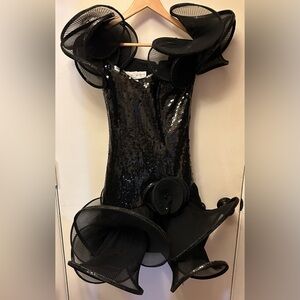 Lillie Rubin Black Sequin Dress